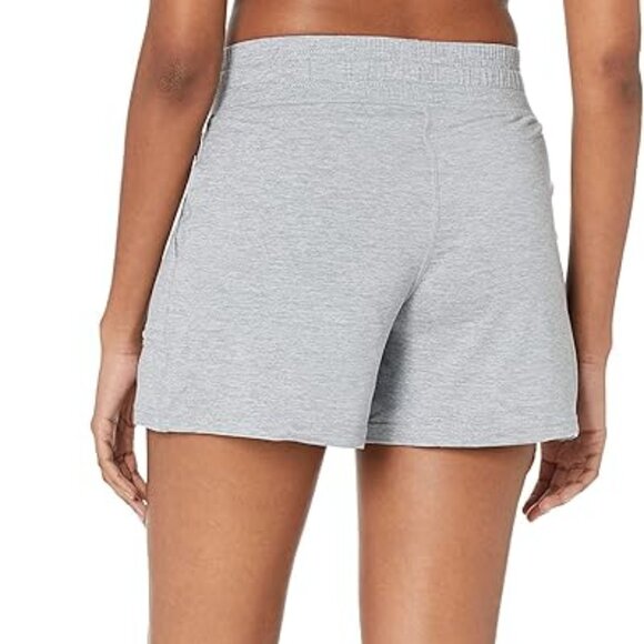 *NWOT Amazon Essentials Women's Brushed Tech Stretch Short Heathered Grey M - Picture 3 of 8
